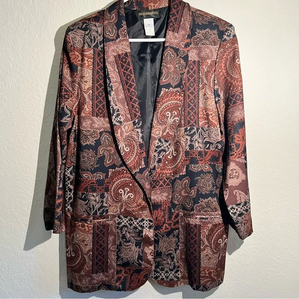 Vintage REQUIREMENTS blazer 🖤 excellent condition 🖤 size 14